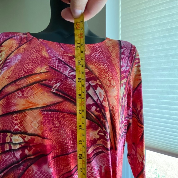 Nygard Bold Print Tunic Top Size L Asymmetrical - Picture 8 of 10